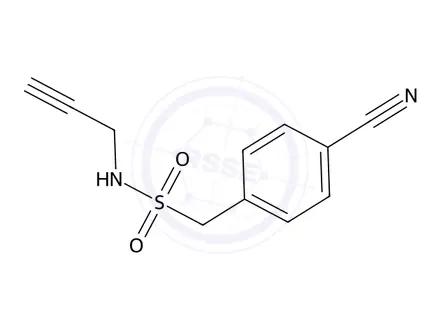 Chemical structure of 1-(4-Cyanophenyl)-n-(prop-2-yn-1-yl)methanesulfonamide