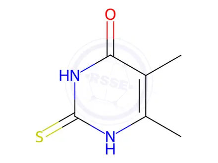 Chemical structure of 5,6-Dimethyl-2-thiouracil
