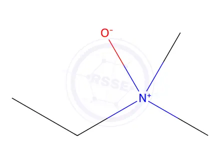 Chemical structure of dimethylethylamine-N-oxide