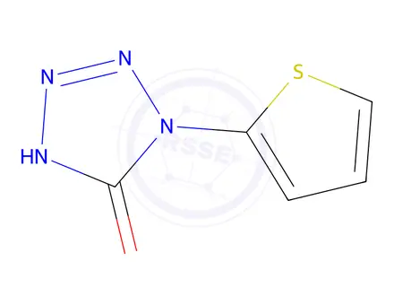 Chemical structure of 1-(thiophen-2-yl)-4,5-dihydro-1H-1,2,3,4-tetrazol-5-one