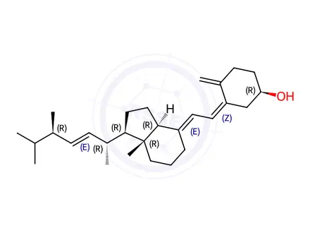 Chemical structure of (R)-Vitamin D2