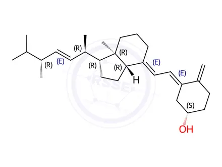 Chemical structure of Vitamin D2 EP Impurity A