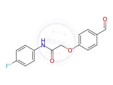 Chemical structure of N-(4-fluorophenyl)-2-(4-formylphenoxy)acetamide