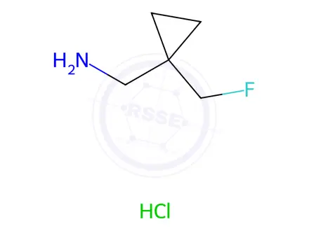 Chemical structure of (1-(Fluoromethyl)cyclopropyl)methanamine hydrochloride