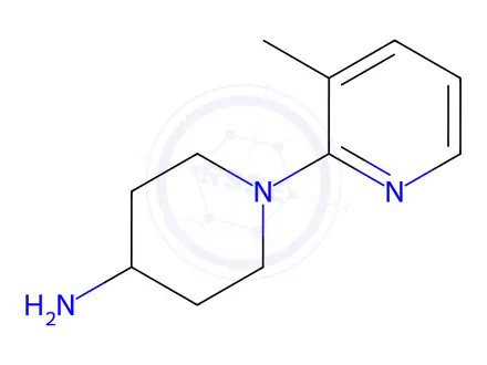 Chemical structure of 1-(3-methylpyridin-2-yl)piperidin-4-amine