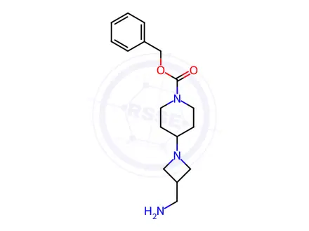 Chemical structure of Benzyl 4-(3-(aminomethyl)azetidin-1-yl)piperidine-1-carboxylate dihydrochloride