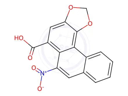 Chemical structure of Aristolochic acid B