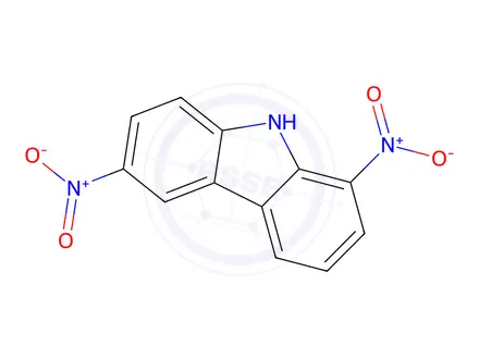 Chemical structure of 1,6-Dinitro-9H-carbazole