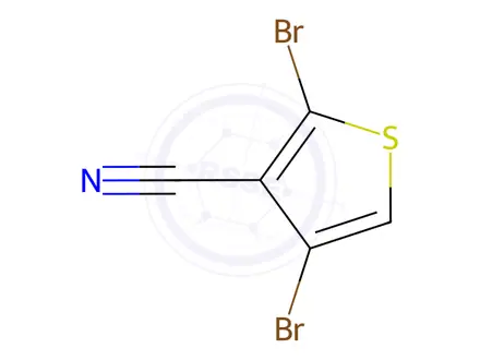 Chemical structure of 2,4-Dibromothiophene-3-carbonitrile