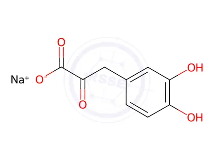 Chemical structure of 3,4-Dihydroxyphenylpyruvic acid