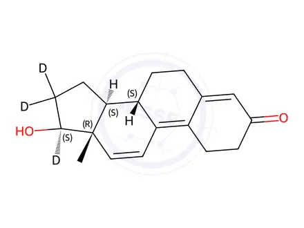 Chemical structure of Trenbolone-D3