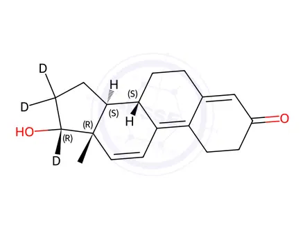 Chemical structure of Trenbolone Impurity 5-d3