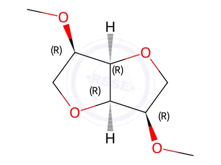 Chemical structure of (3R,3aR,6R,6aR)-3,6-Dimethoxyhexahydrofuro[3,2-b]furan