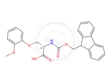 Chemical structure of N-Fmoc-O-(2-methoxyphenyl)-L-serine