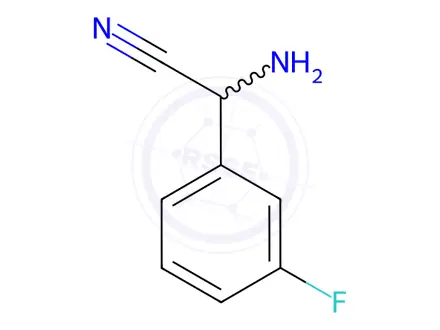 Chemical structure of 2-Amino-2-(3-fluorophenyl)acetonitrile