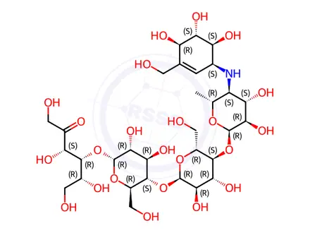 Chemical structure of Acarbose Impurity E