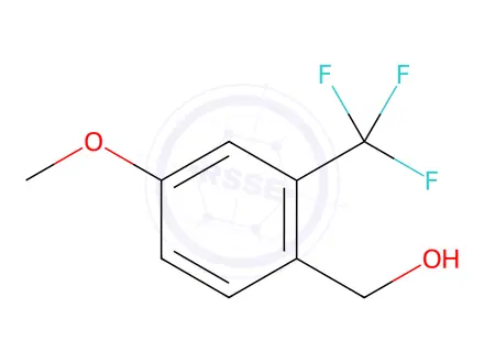 Chemical structure of 4-Methoxy-2-(trifluoromethyl)benzyl Alcohol
