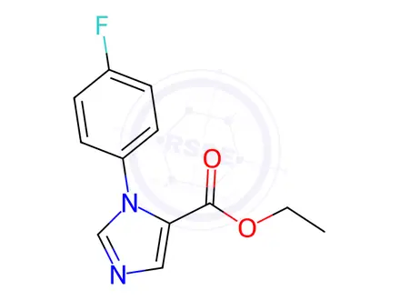 Chemical structure of Ethyl 1-(4-fluorophenyl)imidazole-5-carboxylate