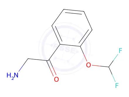 Chemical structure of 2-Amino-1-(2-(difluoromethoxy)phenyl)ethan-1-one