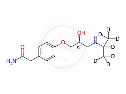 Chemical structure of (R)-Atenolol-d7