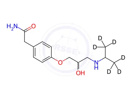 Chemical structure of Atenolol D6
