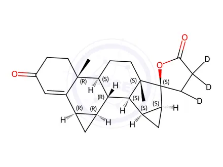 Chemical structure of Drospirenone D4