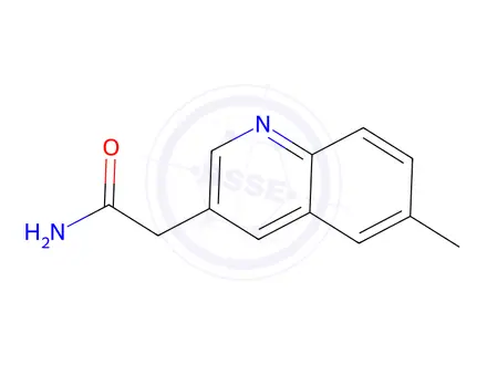 Chemical structure of 2-(6-Methylquinolin-3-yl)acetamide