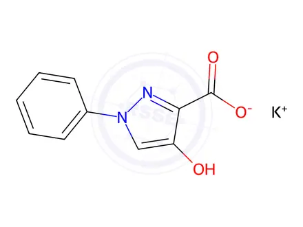 Chemical structure of Potassium 4-hydroxy-1-phenyl-1H-pyrazole-3-carboxylate