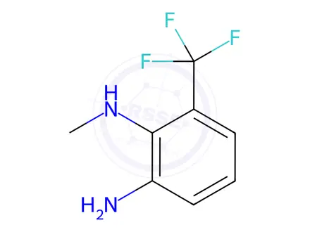 Chemical structure of N1-methyl-6-(trifluoromethyl)benzene-1,2-diamine