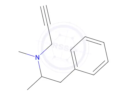 Chemical structure of (RS)-Selegiline hydrochloride CRS