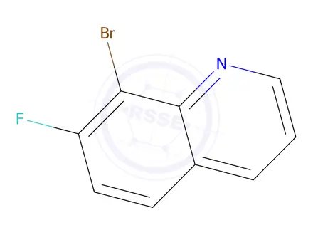 Chemical structure of 8-bromo-7-fluoroquinoline