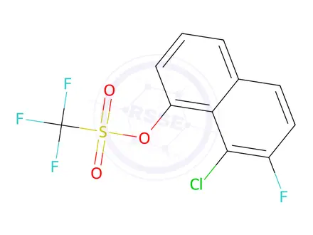 Chemical structure of 8-Chloro-7-fluoronaphthalen-1-yl trifluoromethanesulfonate