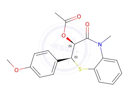 Chemical structure of Diltiazem DTZ-I Impurity
