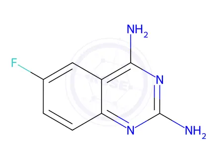 Chemical structure of 6-Fluoroquinazoline-2,4-diamine