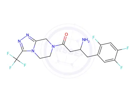 Chemical structure of Rac-Sitagliptin