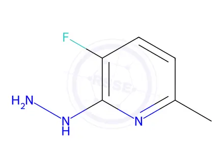 Chemical structure of 3-fluoro-2-hydrazinyl-6-methylpyridine