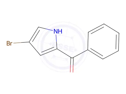 Chemical structure of 2-Benzoyl-4-bromo-1H-pyrrole