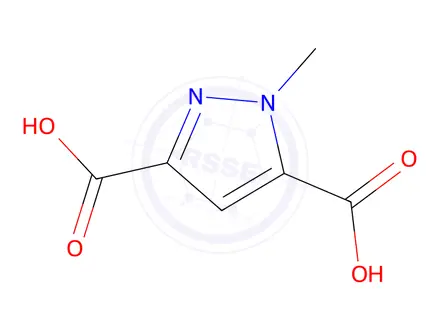 Chemical structure of 1-methyl-1H-pyrazole-3,5-dicarboxylic acid