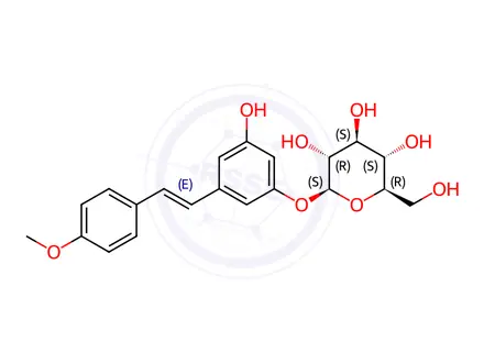 Chemical structure of trans-Desoxyrhaponticin