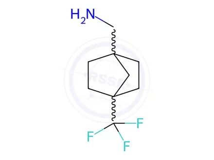 Chemical structure of (4-(Trifluoromethyl)bicyclo[2.2.1]heptan-1-yl)methanamine