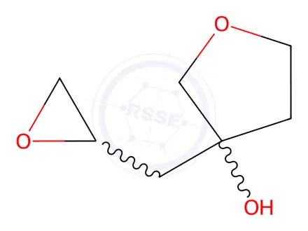 Chemical structure of 3-[(Oxiran-2-yl)methyl]oxolan-3-ol