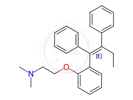 Chemical structure of Tamoxifen Impurity E