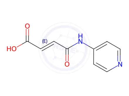 Chemical structure of (E)​-4-​Oxo-​4-​(4-​pyridinylamino)​-2-​butenoic Acid