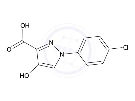 Chemical structure of 1-(4-Chlorophenyl)-4-hydroxy-1h-pyrazole-3-carboxylic acid