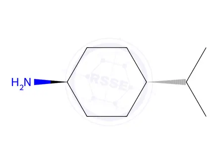 Chemical structure of (1R,4r)-4-isopropylcyclohexan-1-amine