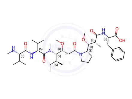 Chemical structure of Monomethyl Auristatin F