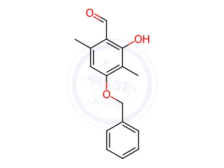 Chemical structure of 2-Hydroxy-3,6-dimethyl-4-(phenylmethoxy)benzaldehyde