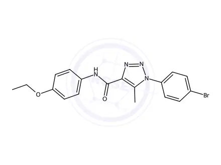 Chemical structure of 1-(4-Bromophenyl)-N-(4-ethoxyphenyl)-5-methyl-1H-1,2,3-triazole-4-carboxamide