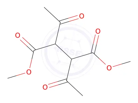 Chemical structure of Dimethyl 2,3-Diacetylsuccinate