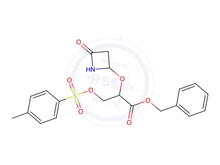 Chemical structure of Benzyl 2-((4-oxoazetidin-2-yl)oxy)-3-(tosyloxy)propanoate